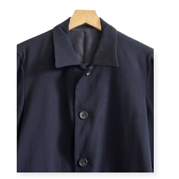Vintage 1996 A/W Collection Y's Yohji Yamamoto Navy Wool Jacket, Women's, Size M - Picture 10 of 14